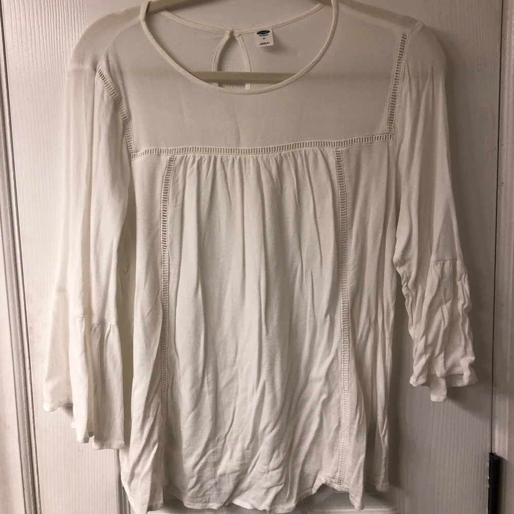 white long sleeve old navy top